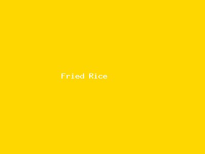 Fried Rice